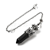 Natural Mixed Stone Faceted Bullet Pointed Dowsing Pendulums G-B149-14AS-3
