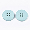 Painted Wooden Buttons WOOD-Q040-001F-2
