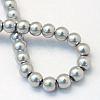 Baking Painted Pearlized Glass Pearl Round Bead Strands HY-Q003-4mm-34-4