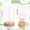 Glass Dome Cover AJEW-SC0001-62-2