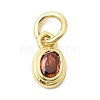 Brass Cubic Zirconia Charms KK-G554-02A-04-1
