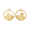 Ion Plating(IP) 304 Stainless Steel Pendants LS-STAS-L268-010G-1