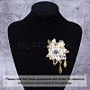 Acrylic Rhinestone Buttons BUTT-PJ0001-01-8