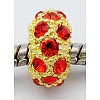 Alloy Rhinestone European Beads LS-CPDL-H997-7-2
