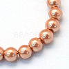 Baking Painted Pearlized Glass Pearl Round Bead Strands X-HY-Q003-6mm-50-2