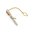 Guitar Brass Tie Clips with Chain PW-WG51E18-02-1