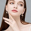 10Pcs Brass Micro Pave Cubic Zirconia Charm KK-GO0001-79-6