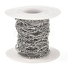 Tarnish Resistant Handmade 304 Stainless Steel Rhombus Link Chains CHS-G025-02P-3