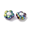 UV Plating Rainbow Iridescent Acrylic Beads OACR-H112-19B-2