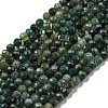 Natural Moss Agate Beads Strands X-G-K020-3mm-32-1