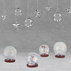 DELORIGIN 6 Sets 3 Style Glass Dome Cover ODIS-DR0001-02-6