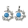 Natural & Synthetic Mixed Stone Pendants G-B194-01P-2