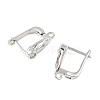 SHEGRACE Brass Micro Pave Cubic Zirconia Hoop Earring Findings XGRQ79313-940P-2