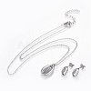 (Jewelry Parties Factory Sale)304 Stainless Steel Jewelry Sets SJEW-F204-04-2