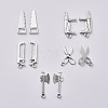 Mixed Tools Metal Charms Tibetan Style Alloy Pendants TIBEP-X0185-71AS-2