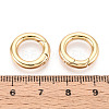 Brass Spring Gate Rings KK-T078-20G-03-3