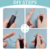 1Pc Plastic with Iron Bead Knotting Tool TOOL-WR0001-10B-3