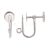 925 Sterling Silver Clip-on Earring Findings STER-I005-47P-2