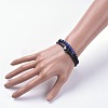 Unisex Leather Cord Bracelet and Stretch Bracelet Jewelry Sets BJEW-JB04786-6