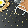 30Pcs 3 Styles Brass Cord End FIND-CJ0004-61-6
