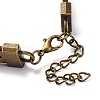 Hollow Cross PU Leather Bracelet Making MAK-I020-01F-3