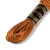 100 Skeins 50 Colors 6-Ply Polyester Embroidery Floss OCOR-K006-B03-3