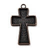 Tibetan Style Pendant Cabochon Enamel Settings LS-TIBEP-4479-R-LF-1