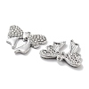 Rack Plating Alloy Rhinestone Pendants PALLOY-F311-04P-2