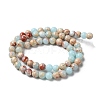 Synthetic Imperial Jasper Dyed Beads Strands G-D077-A01-01I-3