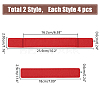 8Pcs 2 Styles Rectangle Felt Bag Base Shaper DIY-WR0004-37A-2