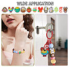 12Pcs 12 Styles Easter Silicone Focal Beads SIL-TA0002-56-8