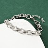 304 Stainless Steel Link Chain Bracelets BJEW-H207-01B-P-2