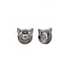 Tibetan Style Alloy Kitten Beads LS-TIBEP-GC178-B-RS-1