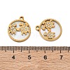 304 Stainless Steel & Natural Shell & Rhinestone Pendants SA-CBA49D2-06G-02-3