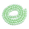 Electroplate Glass Beads Strands X-EGLA-A034-J8mm-A05-2