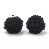 Handmade Cloth Fabric Covered Pendants WOVE-N006-16A-2