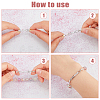 4Pcs Brass Extender Chain FIND-FH0009-25A-3