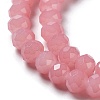 Baking Paint Imitation Jade Glass Bead Strands DGLA-A034-J6MM-A3-4