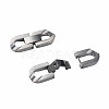 304 Stainless Steel Fold Over Clasps STAS-N087-48A-01P-4