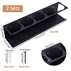 Zinc Alloy Wall Mounted Cylinder Tube Display Rack AJEW-WH0542-049-2