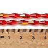 Transparent Electroplate Glass Beads X1-GLAA-K064-05A-AB01-4