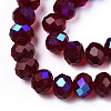 Electroplate Glass Beads Strands EGLA-A034-T10mm-L21-3