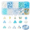 DIY Round Acrylic & Glass Beads Bracelets Jewelry Kits DIY-FS0006-29B-1
