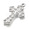 UV Plating Alloy Crystal Rhinestone Pendants RB-CBAD37D-17P-2