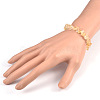 Chips Natural Citrine(Dyed & Heated) Beaded Stretch Bracelets BJEW-JB01826-08-4