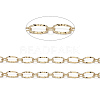 Brass Textured Oval Link Chains CHC-S004-07G-1