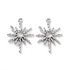 Rack Plating Alloy Cat Eye Pendants PALLOY-D007-08P-C-1