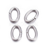 Tarnish Resistant 304 Stainless Steel Open Jump Rings X-STAS-F221-40P-K-2