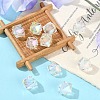 10Pcs Two Tone UV Plating Rainbow Iridescent Acrylic Beads TACR-YW0002-33C-4
