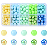 200Pcs 10 Colors Opaque Acrylic Beads MACR-YW0003-77-2